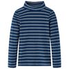 T-shirt med l&aring;nga &auml;rmar f&ouml;r barn marinbl&aring; 128