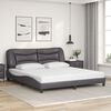 vidaXL Bed Frame without Mattress "Hvar" Grey 180x200 cm Faux Leather