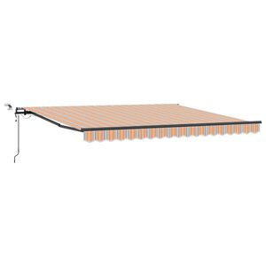 vidaXL Markis tyg Flerf&auml;rgsdesign 400 &times; 350 cm Polyester