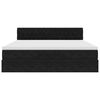 vidaXL Ottoman s&auml;ngram med madrass svart 180x200 cm sammet
