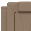 vidaXL Bed Frame "Viana" without Mattress Cappuccino 140x200 cm Faux Leather