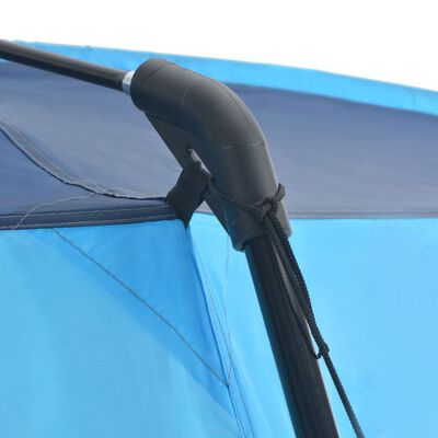 vidaXL Pooltält tyg 500x433x250 cm blå
