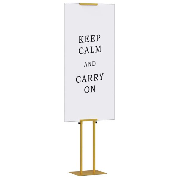 vidaXL M&auml;ssmontrar 2 pcs Guld 30 x 23,5 x 210 cm St&aring;l