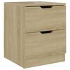 vidaXL S&auml;ngbord sonoma-ek 40x40x50 cm konstruerat tr&auml;