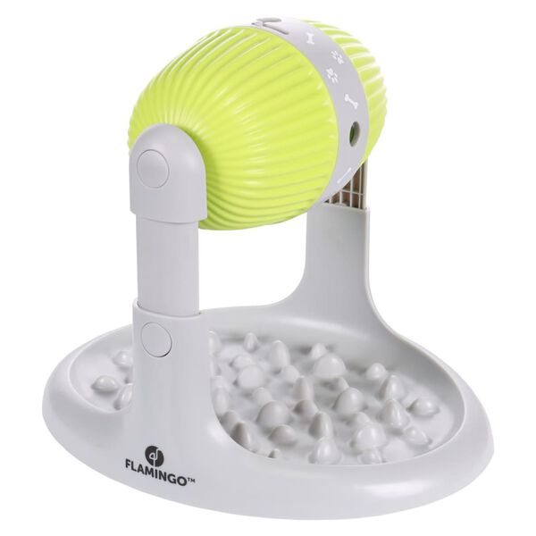 FLAMINGO Husdjursmatare b&ouml;jd gr&aring; och gr&ouml;n