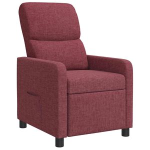 vidaXL Recliner Vinr&ouml;d Tyg