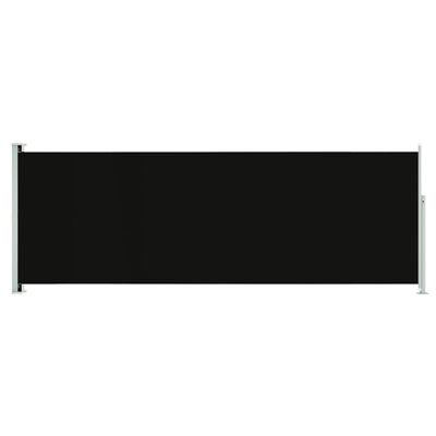 vidaXL Infällbar sidomarkis 220x600 cm svart