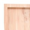 vidaXL Bordsskiva 180x50x(2-6) cm obehandlad massiv ek levande kant
