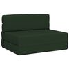 vidaXL F&auml;llbar Soffbed M&ouml;rkgr&ouml;n 70 x 80 x 60 cm Tyg
