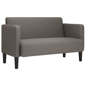 vidaXL Loveseat soffa ljusgr&aring; 109 cm manchestertyg