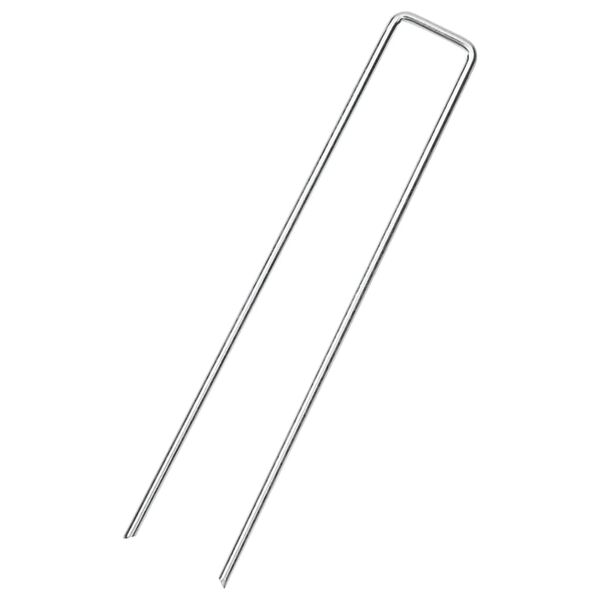 vidaXL Markpinne U-format 25 st 20x3,5 cm galvaniserat st&aring;l