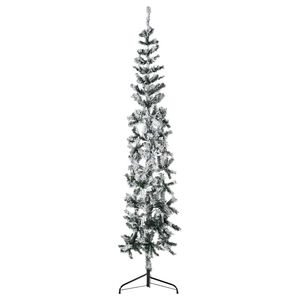 vidaXL Smal halv plastgran med sn&ouml; 210 cm