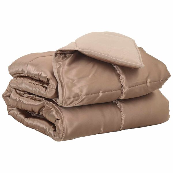 vidaXL Full &Aring;rs-Duvet Guld 220 x 140 cm Satin och Mikrofiber