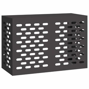 vidaXL T&auml;ckning f&ouml;r Luftkonditionering Svart 90 x 40 x 60 cm St&aring;l