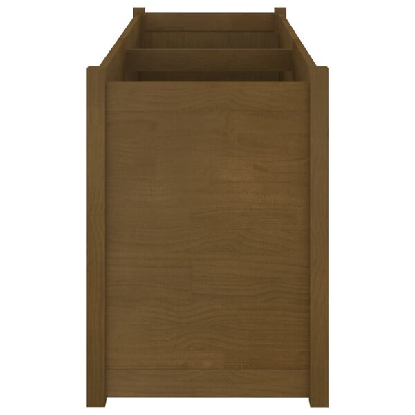 vidaXL Odlingslåda honungsbrun 150x50x70 cm massiv furu