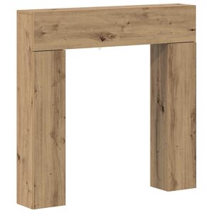vidaXL Eldstadsram Artisan-ek 102 x 18 x 100,5 cm Konstruerat tr&auml;