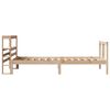 vidaXL Sängram med huvudgavel 90x190 cm massiv furu