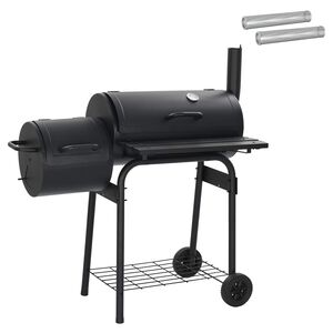 vidaXL Utomhusgrill 103 x 60 x 113 cm St&aring;l Svart