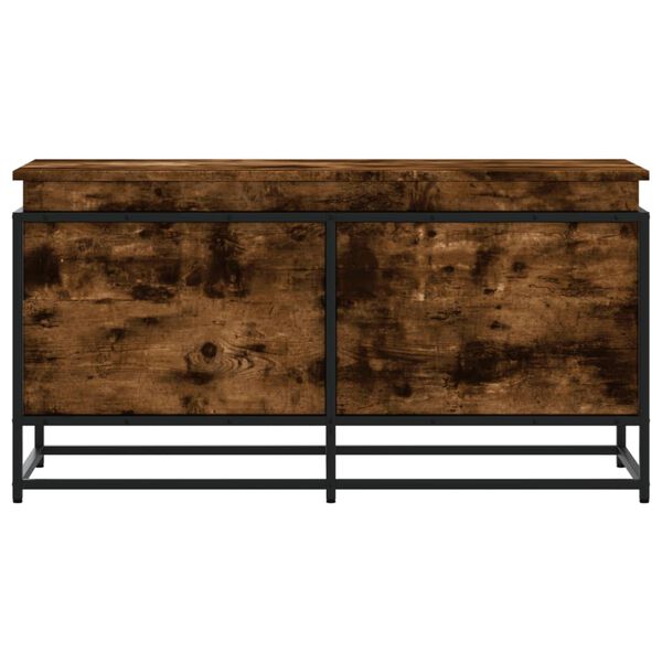 vidaXL F&ouml;rvaringsl&aring;da lock r&ouml;kf&auml;rgad ek 100x40x51,5 cm konstruerat tr&auml;