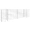 vidaXL Planteringsgabion H-formad st&aring;l 260x40x80 cm