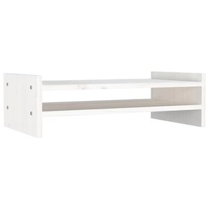 vidaXL Sk&auml;rmst&auml;ll vit 50x27x15 cm massiv furu