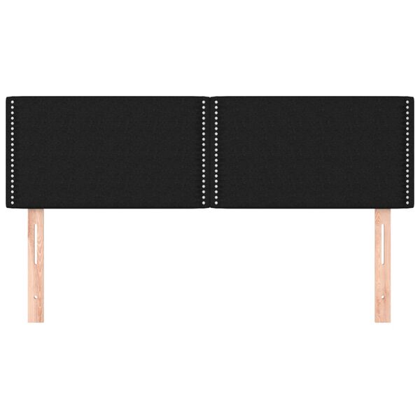 vidaXL Huvudgavlar 2 st svart 72x5x78/88 cm tyg