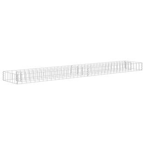 vidaXL Planteringsgabion upph&ouml;jd galvaniserat st&aring;l 180x30x10 cm