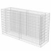 vidaXL Planteringsgabion upph&ouml;jd galvaniserat st&aring;l 180x50x100 cm