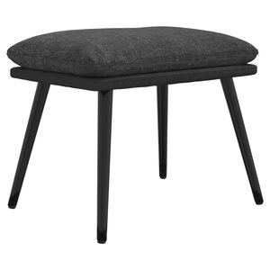 vidaXL Fotpall m&ouml;rkgr&aring; 45x29,5x35 cm tyg och konstl&auml;der