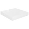 vidaXL Svävande vägghyllor 4 st vit högglans 23x23,5x3,8 cm MDF