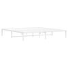 vidaXL Sängram metall vit 193x203 cm