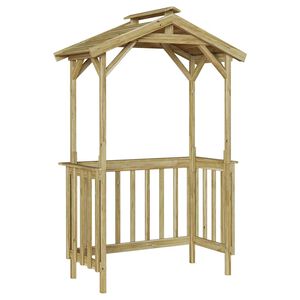 vidaXL Grillbod Impregnerat furutr&auml;