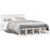 vidaXL S&auml;ngram utan madrass vit 120x200 cm massiv furu