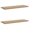 vidaXL B&auml;nk Kuddar SOEST 2 st 100% Polyester Sand 150 x 50 x 5 cm