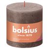 Bolsius Blockljus Shine 3-pack 100x100 mm rustikgrå