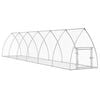 vidaXL Kaninbur silver 105x600x120 cm galvaniserat st&aring;l