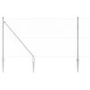 vidaXL St&auml;ngselstolpe Silver 50 x 1 m (50 mm maskor) St&aring;l