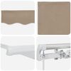 vidaXL Markis Beige 450 x 300 x 165 cm Polyester och metall