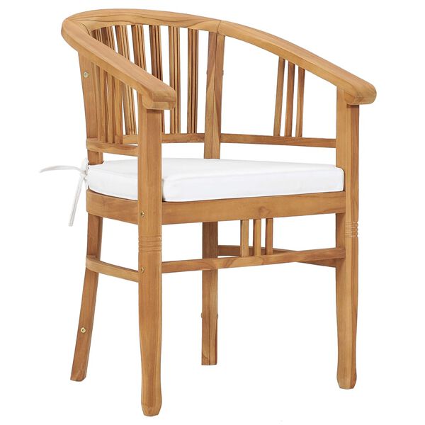 vidaXL Matgrupp f&ouml;r tr&auml;dg&aring;rden 7 delar med dynor massiv teak