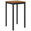 vidaXL Tr&auml;dg&aring;rd Bar Bord Naturlig och svart 60 x 60,5 x 105 cm