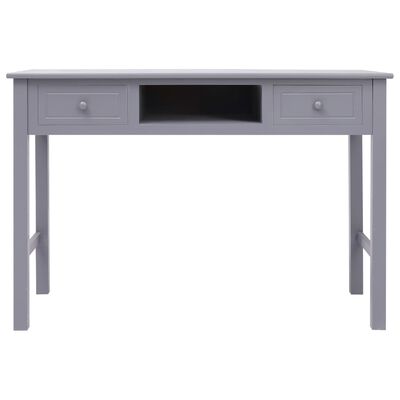 vidaXL Skrivbord grå 110x45x76 cm trä