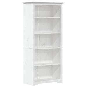 vidaXL Bokhylla BODO vit 82x40x173 cm massiv furu 5 hyllplan