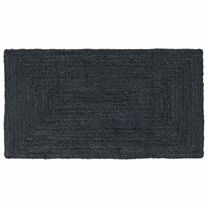 vidaXL Omr&aring;desmattor Rektangul&auml;r M&ouml;rkgr&aring; 60 x 110 cm Jute