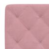 vidaXL Bed Frame without Mattress Pink 90x200 cm Velvet