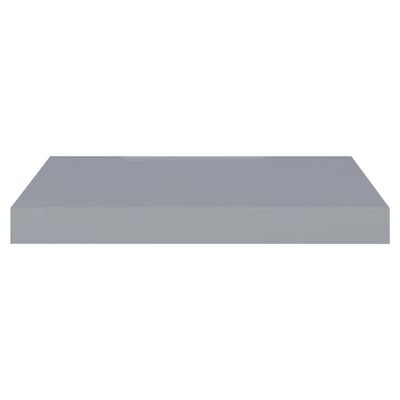 vidaXL Svävande vägghylla grå 40x23x3,8 cm MDF