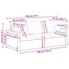 vidaXL Soffa 2 pcs M&ouml;rkgr&ouml;n 198 x 78 x 80 cm Sammet