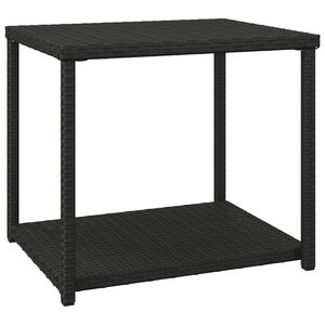 vidaXL Sidobord svart 55x45x49 cm konstrotting