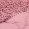 vidaXL Sommar Duvet Rosa 220 x 240 cm Mikrofiber och Teddyfleece