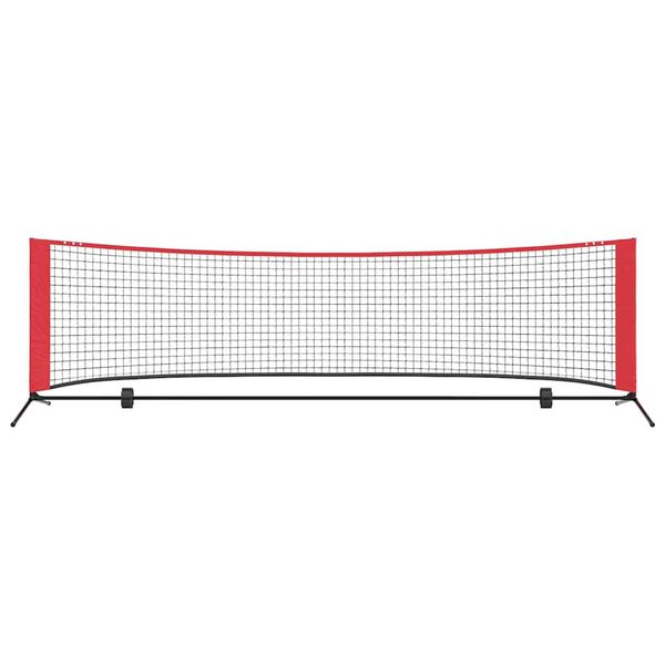 vidaXL Tennis Nät Svart och röd 301 x 90.5 x 87 cm Polyester