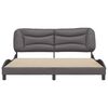 vidaXL Bed Frame without Mattress "Hvar" Grey 180x200 cm Faux Leather